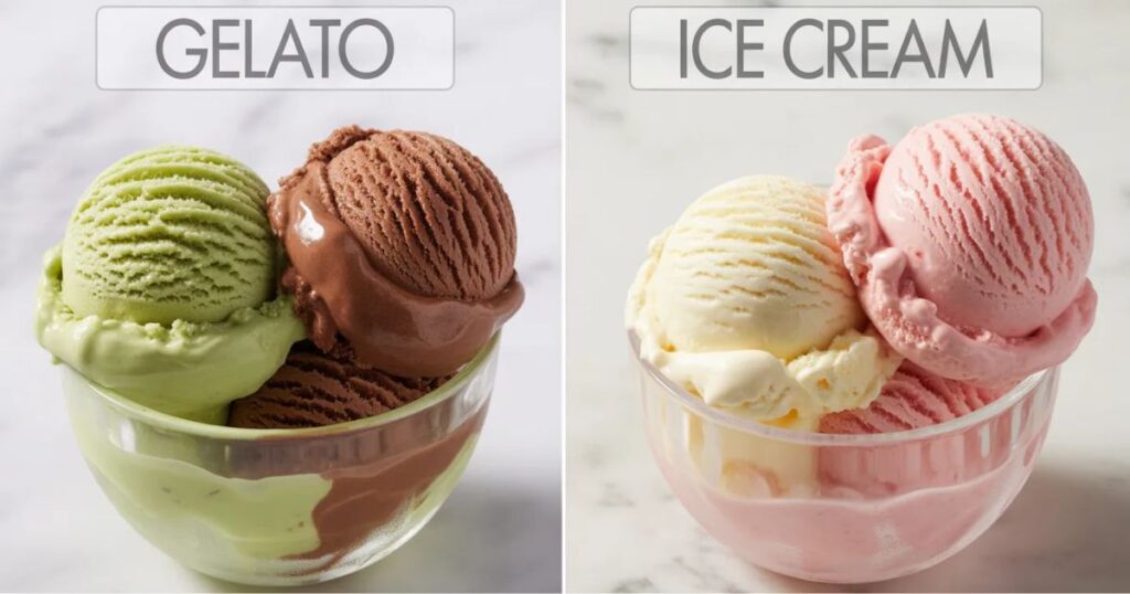 Gelato vs Ice Cream